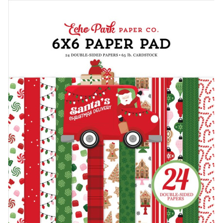 Echo Park Santa's Christmas Delivery Paper Pad 15x15cm