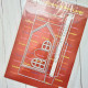 Crealies Create A Box No. 34 LARGE Flat Box House with Door Window & Snow
