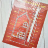 Crealies Create A Box No. 34 LARGE Flat Box House with Door Window & Snow