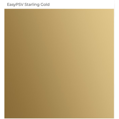Vinile adesivo permanente EasyPSV Starling Oro Lucido 30cmx1,5metri