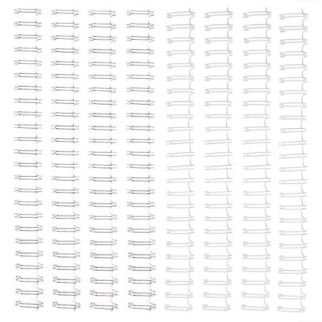 Vaessen Creative Bind Easy - Spirali Metalliche per Rilegatura 5/8'' BIANCO E ARGENTO 8pz