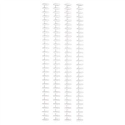 Vaessen Creative Bind Easy Dorsi Clic per Rilegatura 12mm Bianco 4pz