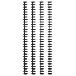 Vaessen Creative Bind Easy Dorsi Clic per Rilegatura 12mm Nero 4pz