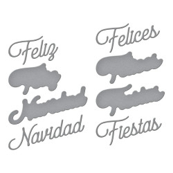Spellbinders Spanish Holiday Sentiments Etched Dies