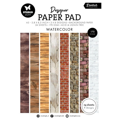 StudioLight Essentials A5 Paper Pad Watercolor