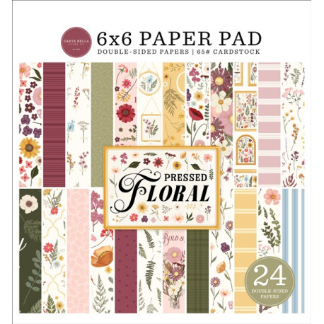 Carta Bella Pressed Floral Paper Pad 15x15cm