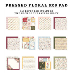 Carta Bella Pressed Floral Paper Pad 15x15cm