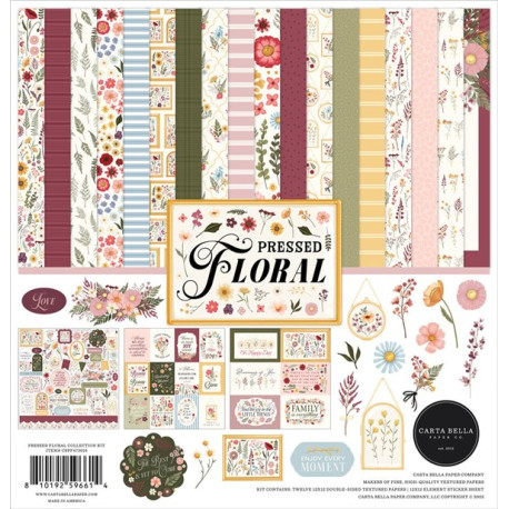 Carta Bella Pressed Floral Paper Pad 30x30cm
