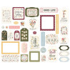 Carta Bella Pressed Floral Frames & Tags 34pz