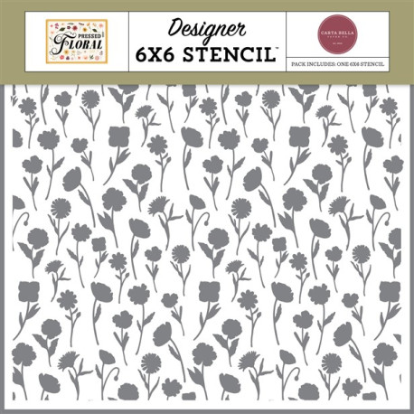 Carta Bella Stencil Pressed Wildflower
