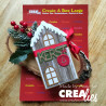 Crealies Create A Box No. 34 Mini Flat Box House with Door Window & Snow