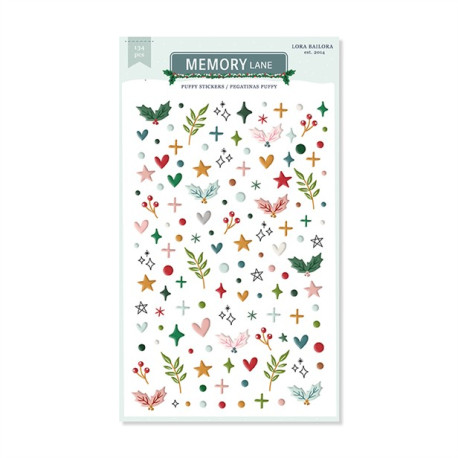Lora Bailora MEMORY LANE FORME Puffy Stickers
