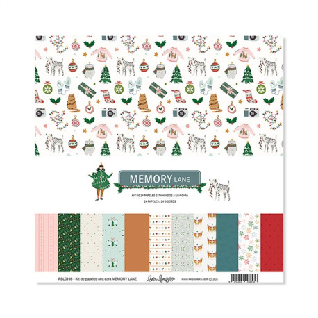 Lora Bailora MEMORY LANE PAPER PAD SINGLE-FACE 30x30 24fg
