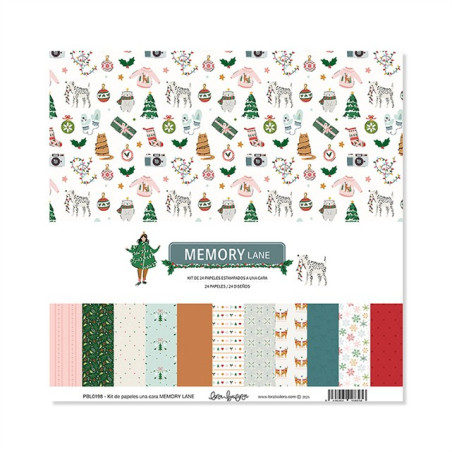 Lora Bailora MEMORY LANE PAPER PAD SINGLE-FACE 30x30 24fg