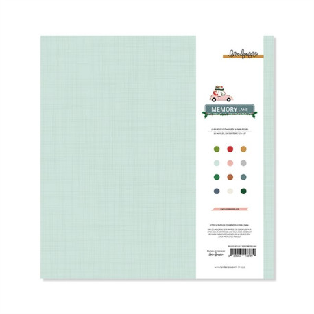 DAL 2/11 alle 20!! Lora Bailora MEMORY LANE BASICOS PAPER PAD DOUBLE-FACE 30x30 12fg