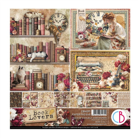 Ciao Bella BOOK LOVERS Paper Pad 20x20cm