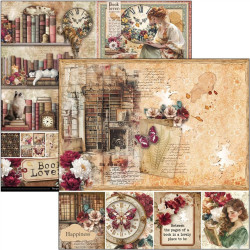 Ciao Bella BOOK LOVERS Paper Pad 20x20cm