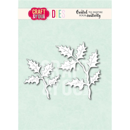 Craft&You Big Holly Leaves Dies