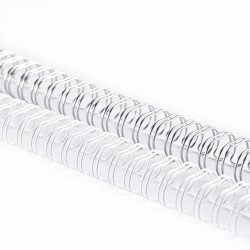 Vaessen Creative Bind Easy - Spirali Metalliche per Rilegatura 1/2' BIANCO E ARGENTO 8pz