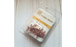 Nellie's Choice Floral Glitter Brads 3mm 40pezzi RED