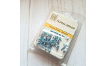 Nellie's Choice Floral Glitter Brads 3mm 40pezzi SAPPHIRE
