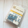 Nellie's Choice Floral Glitter Brads 3mm 40pezzi SAPPHIRE