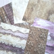 Craft o' Clock Plum And Caramel Paper COLLECTION and BASIC designs Set 20x20cm 24fg
