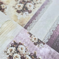 Craft o' Clock Plum And Caramel Paper COLLECTION and BASIC designs Set 20x20cm 24fg