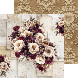 Craft o' Clock Plum And Caramel Paper COLLECTION and BASIC designs Set 20x20cm 24fg