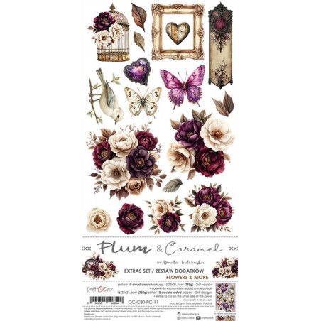 Craft o' Clock Plum And Caramel Extras to Cut - Flowers & More 15,75x30,5cm