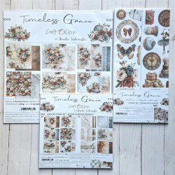 Craft o' Clock Timeless Grace Paper COLLECTION and BASIC designs Set 20x20cm 24fg