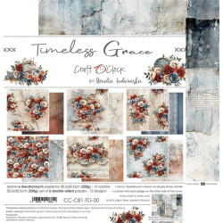 Craft o' Clock Timeless Grace Paper Collection Set 30x30cm 6fg