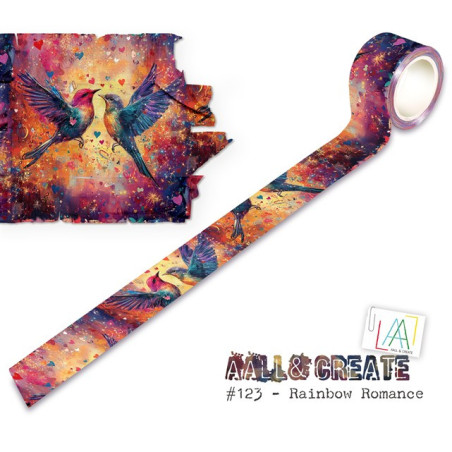 AALL & Create Rainbow Romance Washi Tape 123 Layer-It-Up