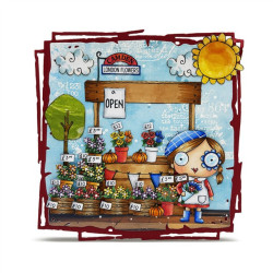 AALL & Create Stamp Set A7 1323 Camden Flower Market