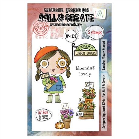 AALL & Create Stamp Set A7 1323 Camden Flower Market
