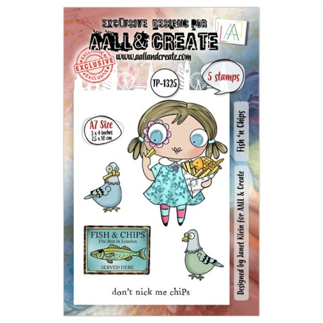 AALL & Create Stamp Set A7 1325 Fish ‘n Chips