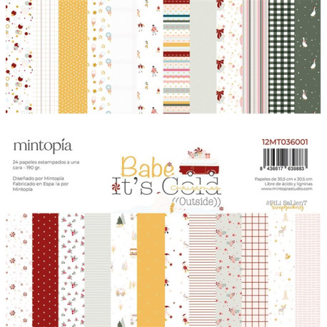 Mintopia Babe it's Cold Outside by Pili Sallent Paper Pad 30x30cm