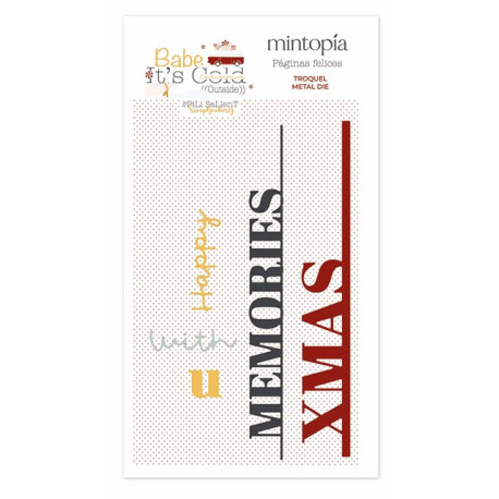 Mintopia Fustella Bordes Memories Babe It's Cold Outside