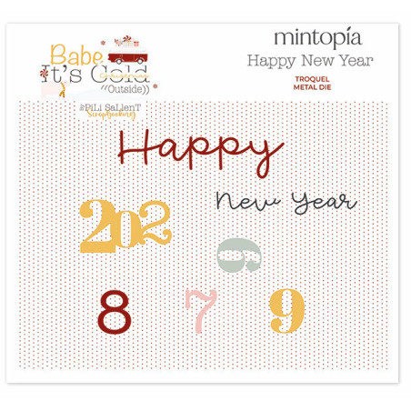 Mintopia Fustella Happy New Year Babe It's Cold Outside