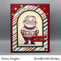 Sweet November Stamps Off Duty Santa and Reindeer