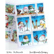 Sweet November Stamps Postage Pals: Snowmen