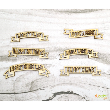 YupplaCraft Legnetti Banner augurali - inglese