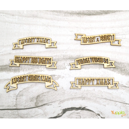 YupplaCraft Legnetti Banner augurali - inglese