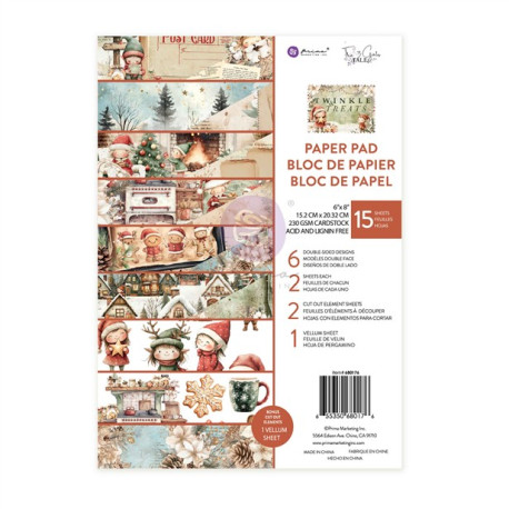 Prima Marketing Twinkle & Treats Paper Pad 15x20cm