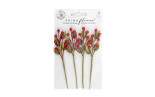 Prima Marketing Twinkle & Treats Flowers Christmas Berries 4pz