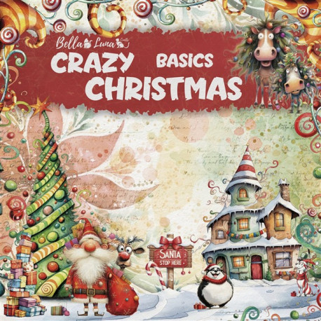 Bellaluna Crafts Crazy Christmas BASICOS Paper Pad 30x30cm
