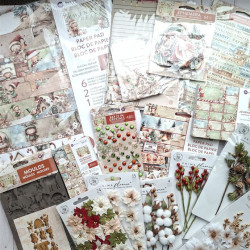 Prima Marketing Twinkle & Treats Flowers Evergreen Sprigs 3pz