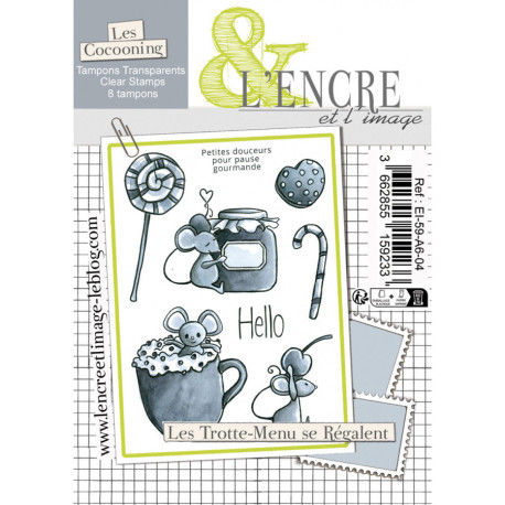 L'Encre et l'Image Mouses likes Cookies Clear Stamp