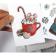 L'Encre et l'Image Mouses likes Cookies Clear Stamp