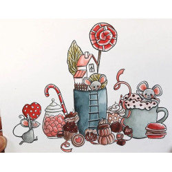 L'Encre et l'Image Lison's Sweets and Treats Clear Stamp